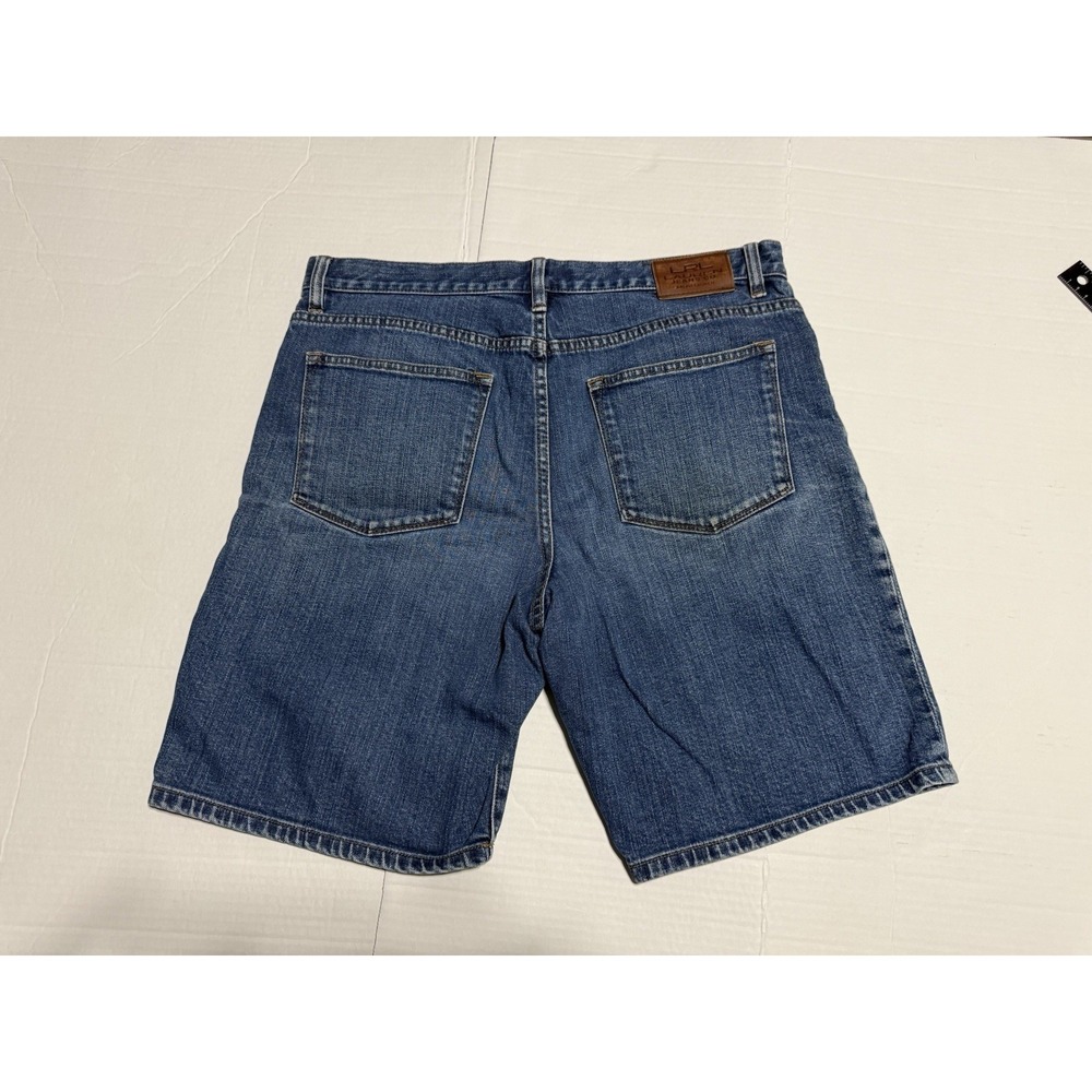 Vtg Y2K LRL Lauren Jeans Co Ralph Lauren Denim Shorts Womens 12 Blue - Picture 2 of 8